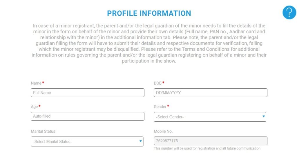 Shark Tank India Registration Form 2022