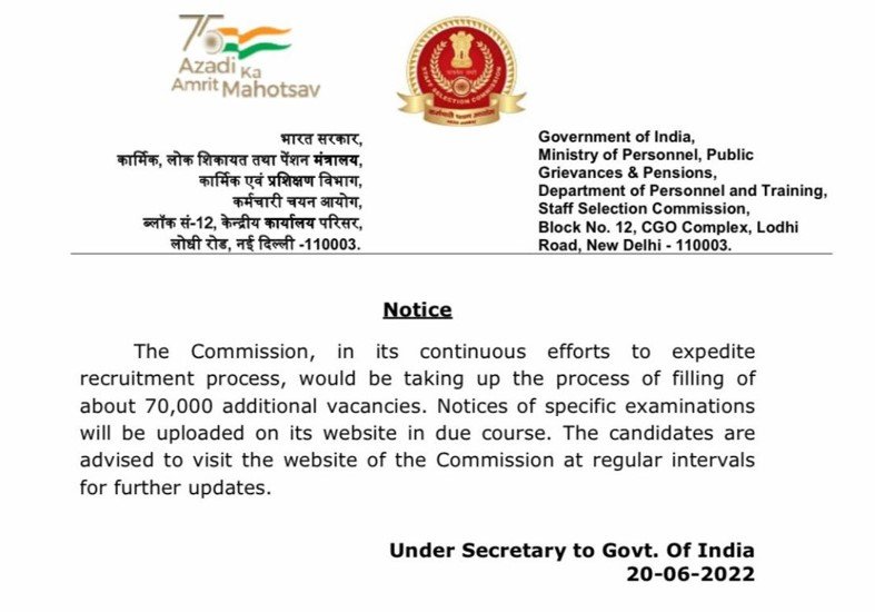 SSC Recruitment 2022